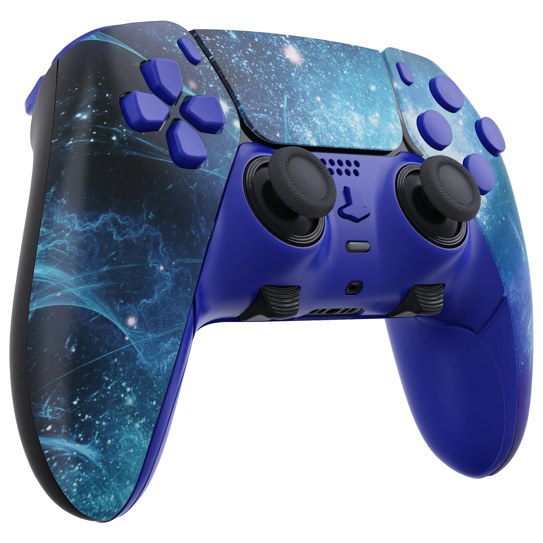 eXtremeRate Replacement Full Set Shells with Buttons Compatible with PS5 Edge Controller - Blue Nebula - Image 6