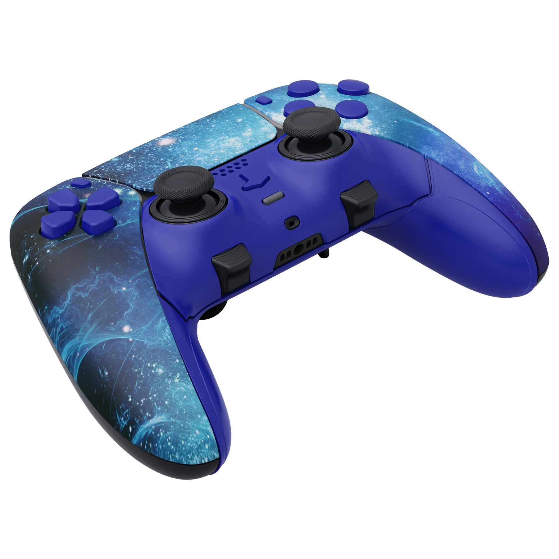 eXtremeRate Replacement Full Set Shells with Buttons Compatible with PS5 Edge Controller - Blue Nebula - Image 8