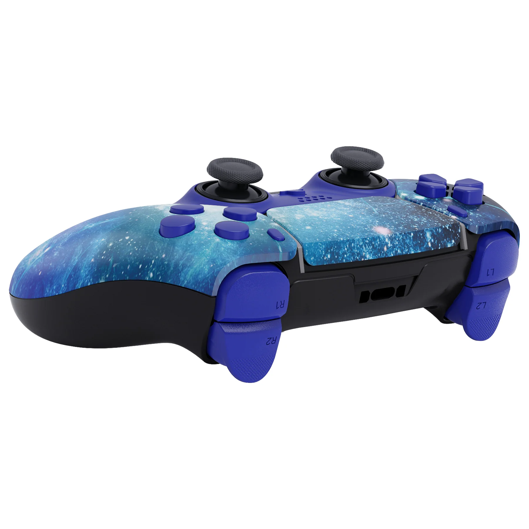 eXtremeRate Replacement Full Set Shells with Buttons Compatible with PS5 Edge Controller - Blue Nebula - Image 9