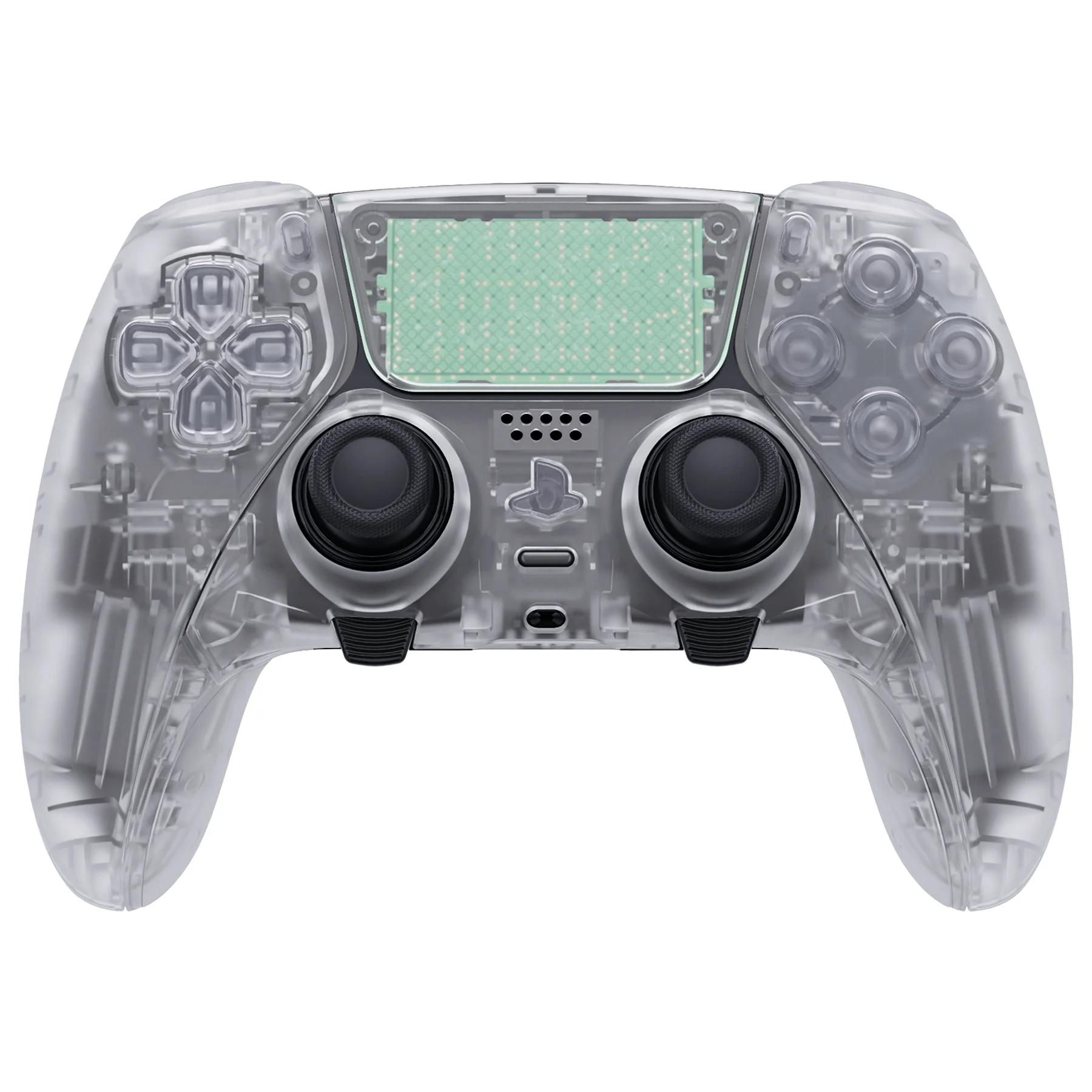 eXtremeRate Replacement Full Set Shells with Buttons Compatible with PS5 Edge Controller - Clear