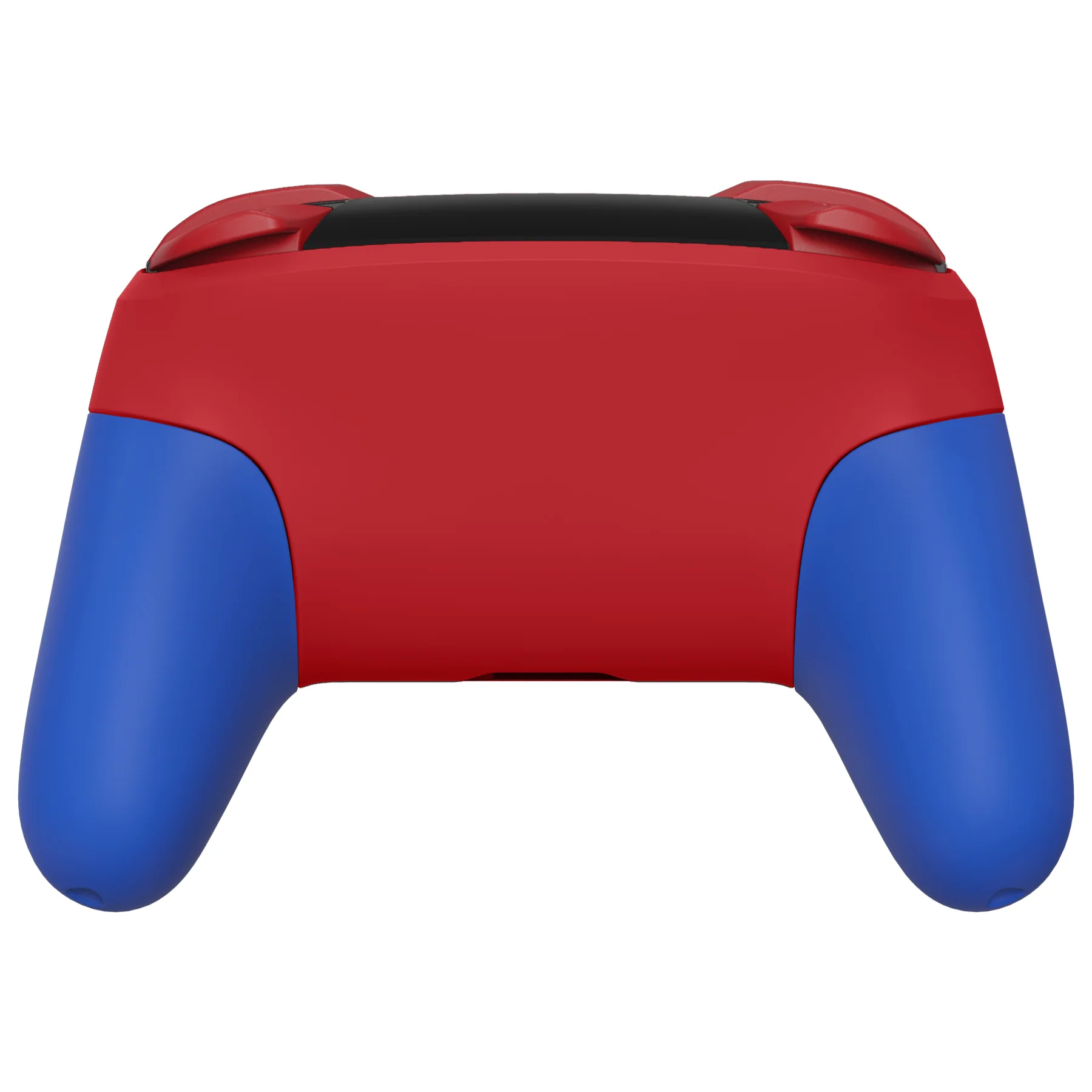 eXtremeRate Replacement Full Set Shell Faceplate Backplate Handles for Nintendo Switch Pro - Passion Red & Blue - Image 5