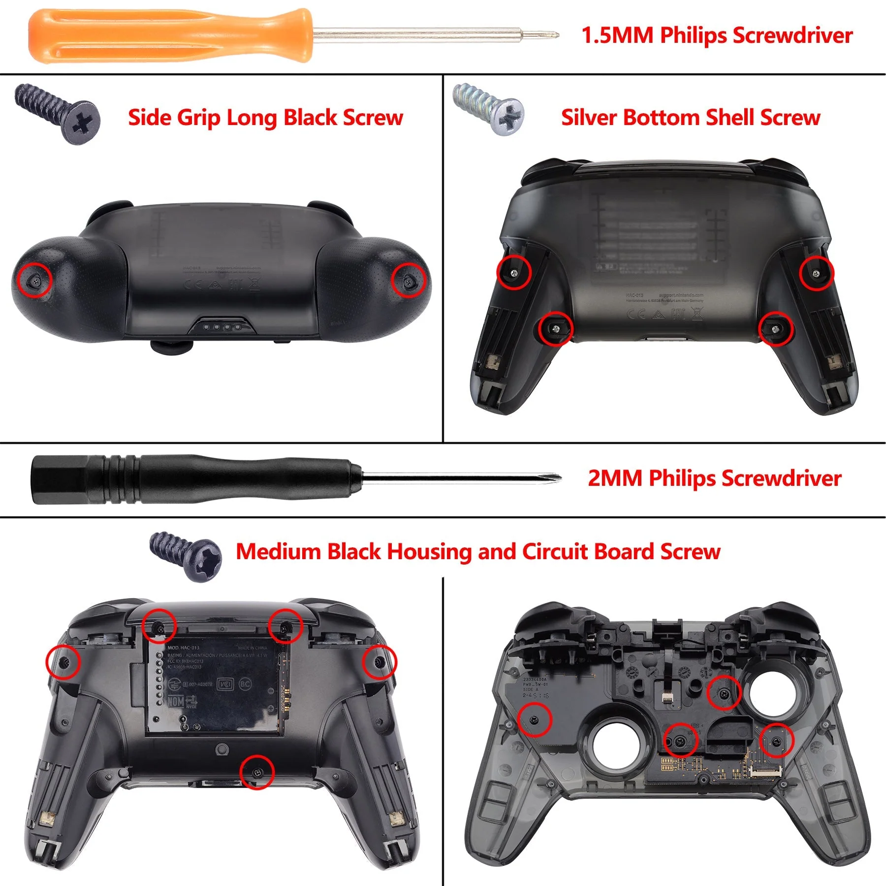 eXtremeRate Replacement Handle Grips for Nintendo Switch Pro Controller - Metallic Champagne Gold - Image 3