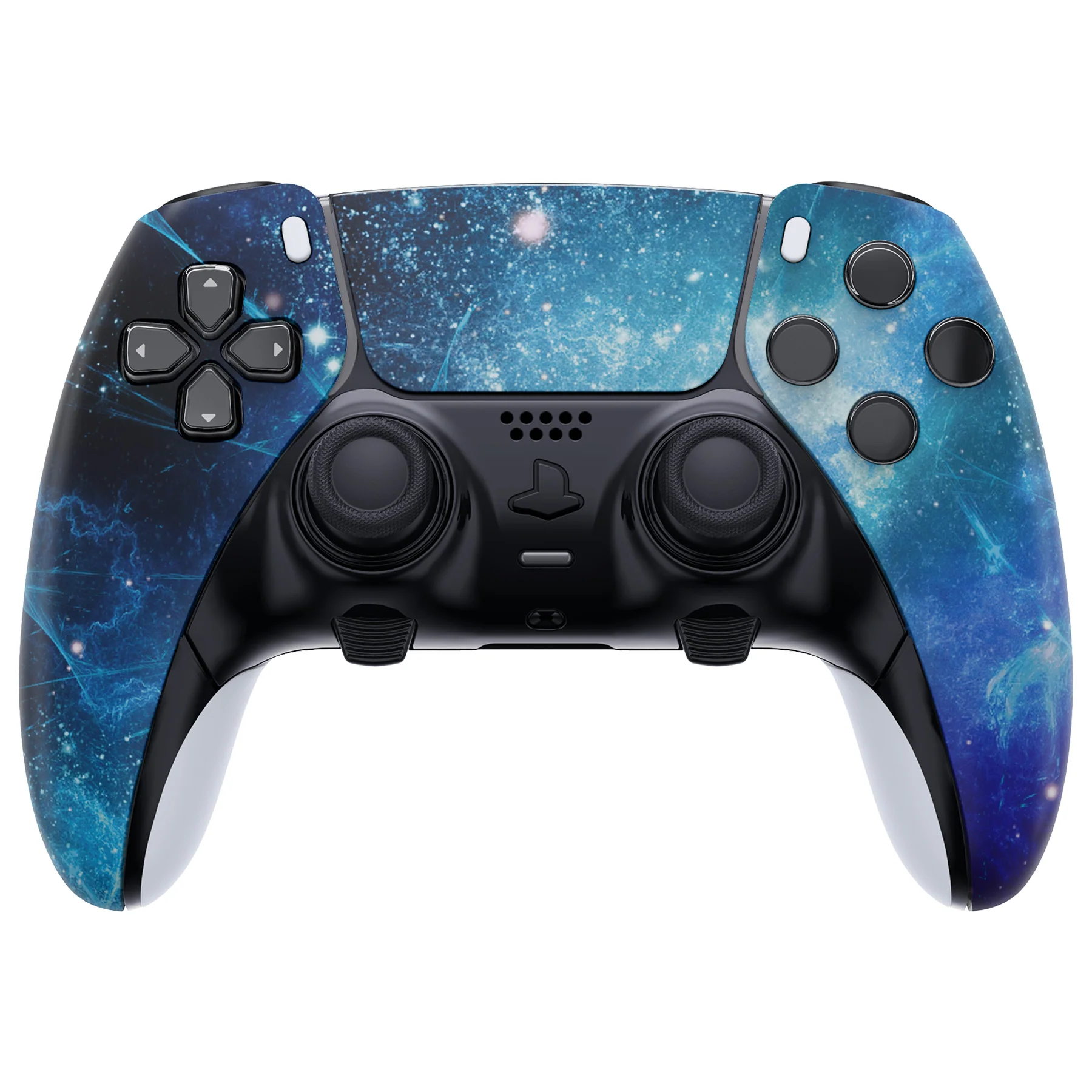 eXtremeRate Replacement Left Right Front Housing Shell with Touchpad Compatible with PS5 Edge Controller - Blue Nebula - Image 4