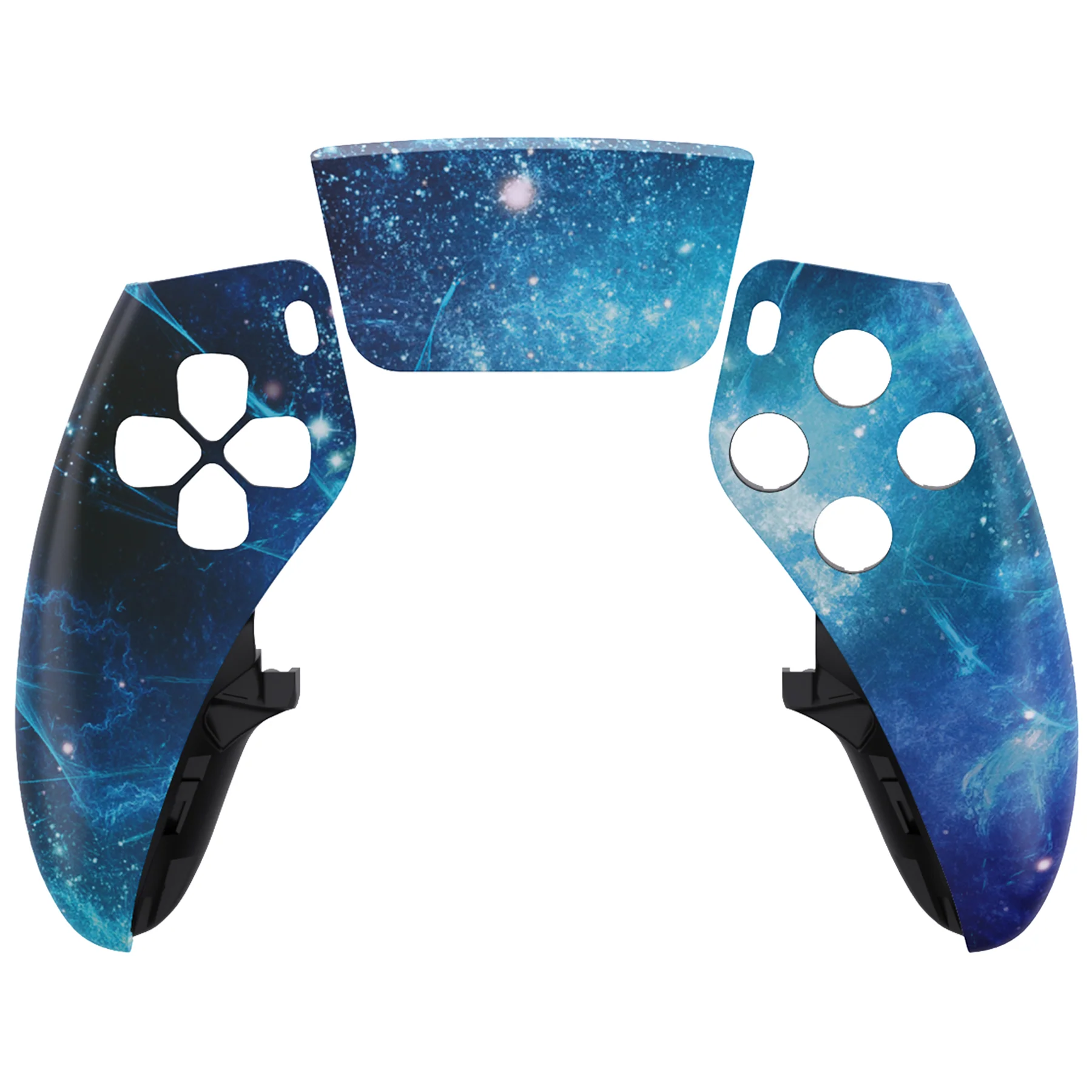 eXtremeRate Replacement Left Right Front Housing Shell with Touchpad Compatible with PS5 Edge Controller - Blue Nebula - Image 7