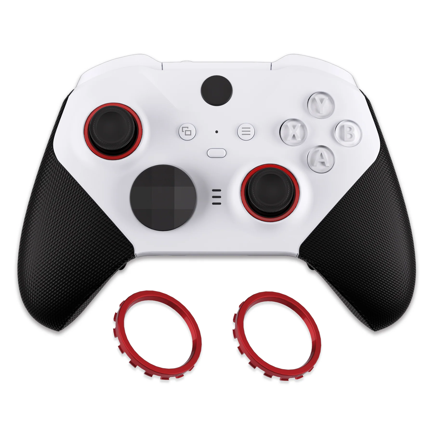 eXtremeRate Custom Accent Rings for Xbox Elite Series 2 Core & for Elite Series 2 & for Xbox One Elite Controller, Compatible with eXtremeRate ASR Version Shell for Xbox Series X/S Controller - Scarlet Red - Image 4