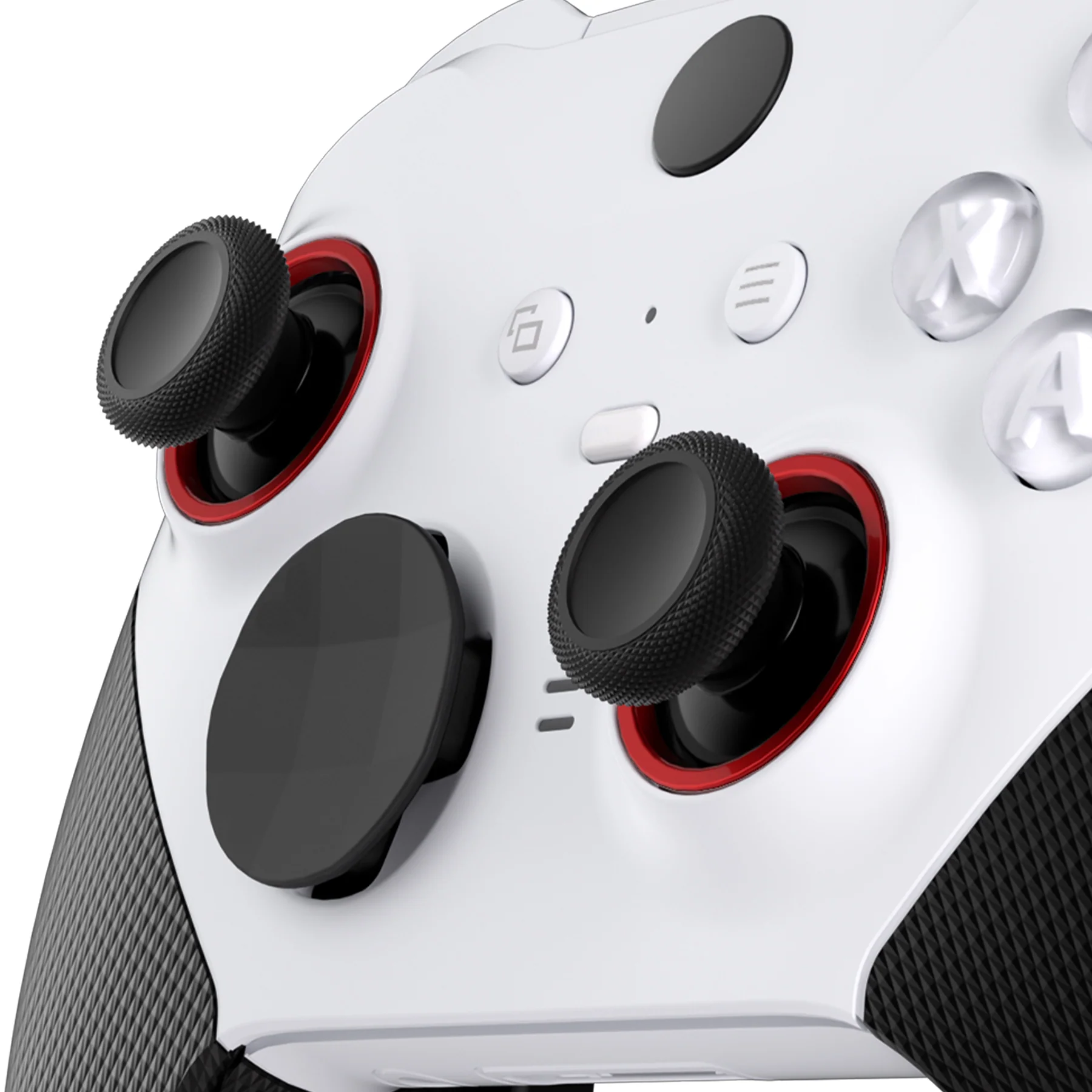 eXtremeRate Custom Accent Rings for Xbox Elite Series 2 Core & for Elite Series 2 & for Xbox One Elite Controller, Compatible with eXtremeRate ASR Version Shell for Xbox Series X/S Controller - Scarlet Red - Image 7