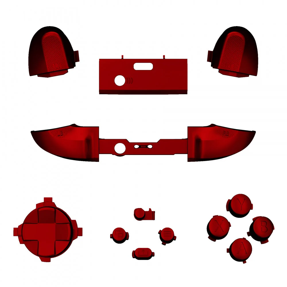 eXtremeRate Replacement Full Set Buttons for Xbox Series X & S Controller - Scarlet Red - Image 2