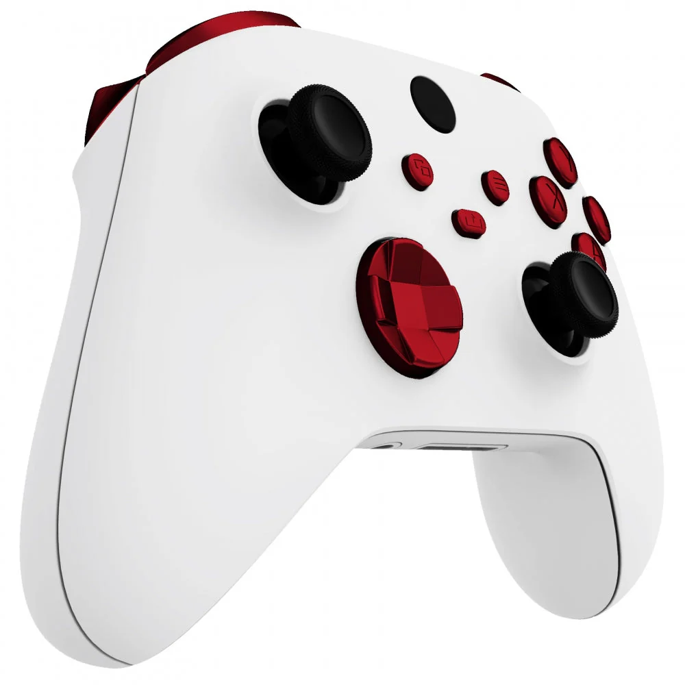 eXtremeRate Replacement Full Set Buttons for Xbox Series X & S Controller - Scarlet Red - Image 5