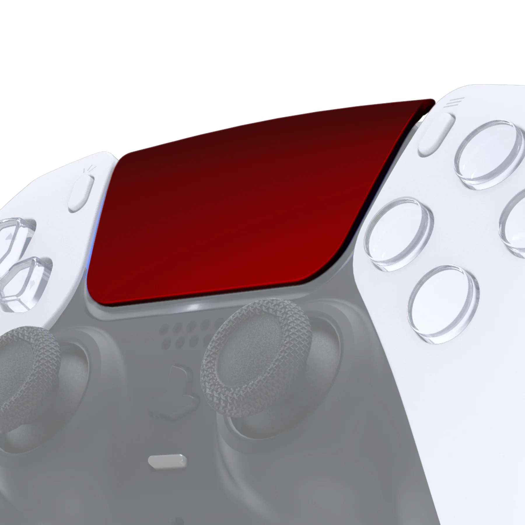 eXtremeRate Replacement Custom Touchpad Cover Compatible with PS5 Controller BDM-010/020/030/040/050/060 - Scarlet Red