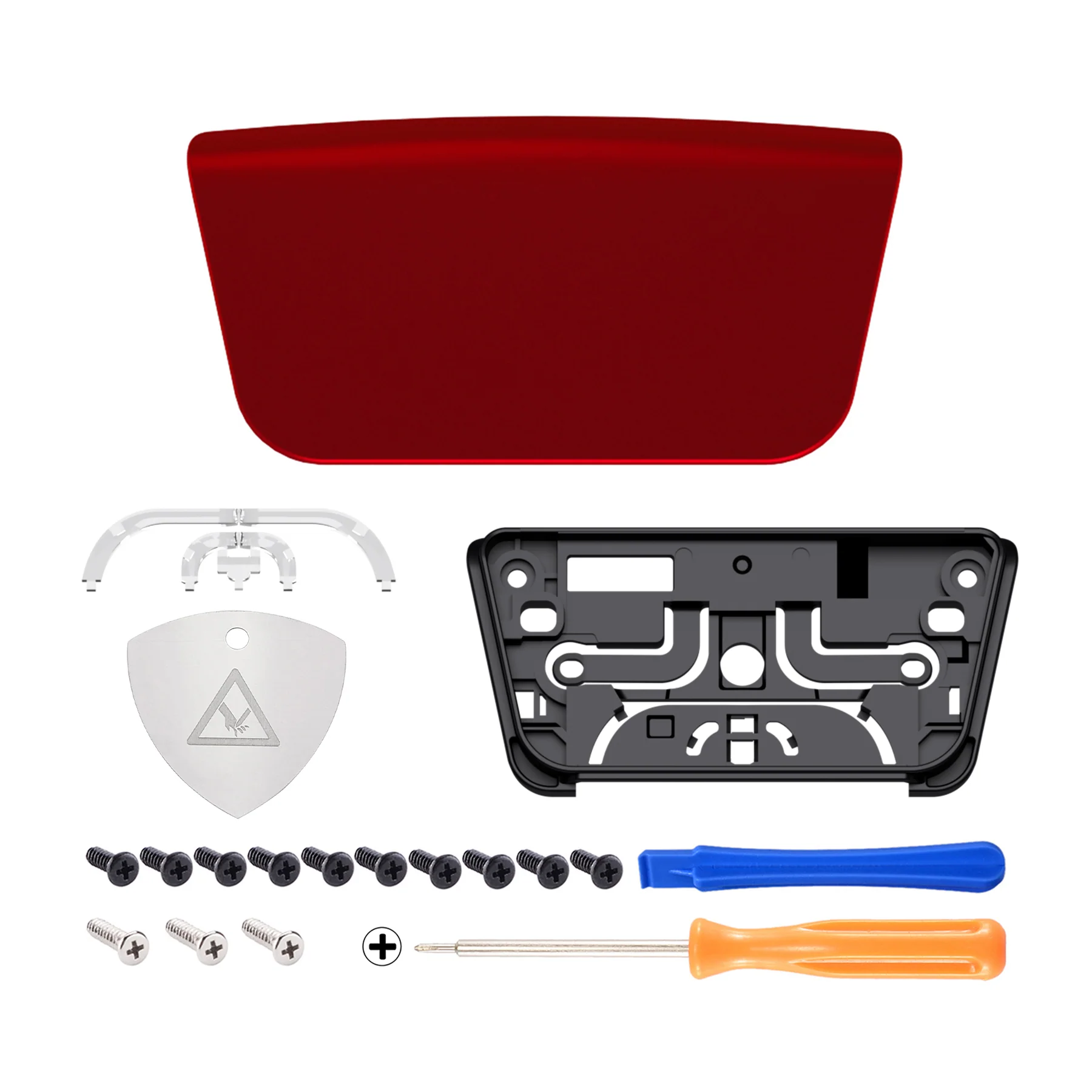 eXtremeRate Replacement Custom Touchpad Cover Compatible with PS5 Controller BDM-010/020/030/040/050/060 - Scarlet Red - Image 2