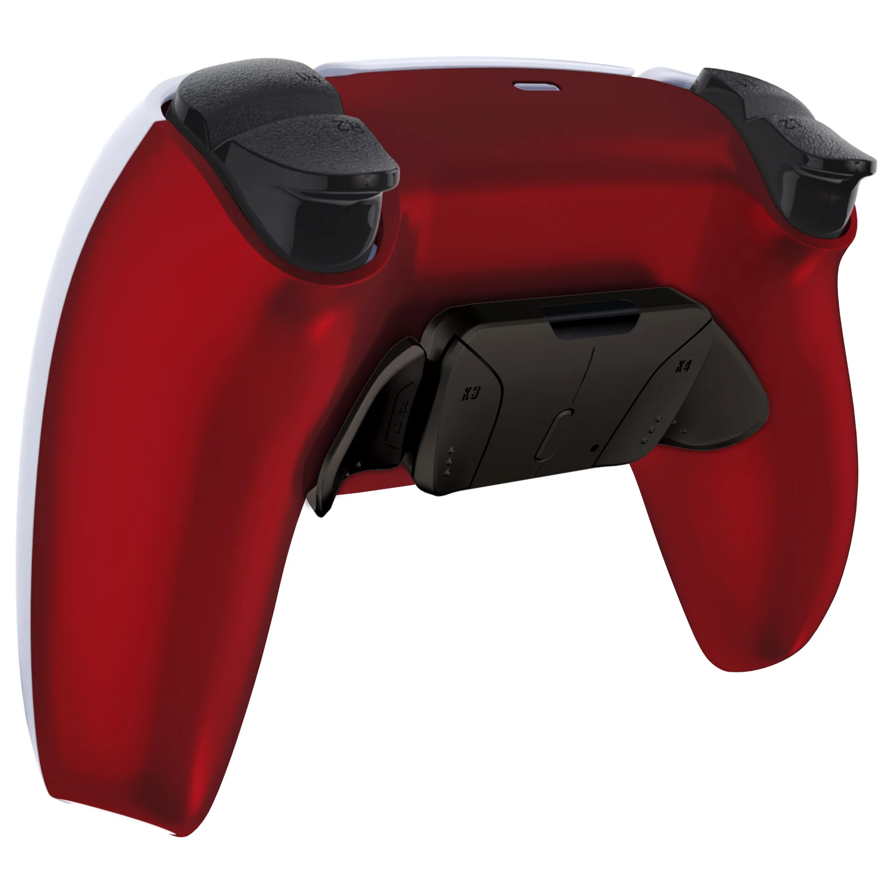 eXtremeRate Black Real Metal Buttons (RMB) Version RISE4 Remap Kit for PS5 Controller BDM-030/040/050 - Scarlet Red - Image 8