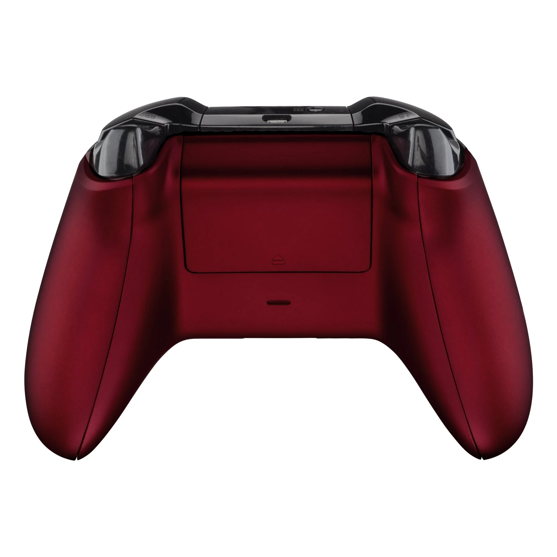 eXtremeRate Replacement Bottom Shell Side Rails with Battery Cover for Xbox One X & S Controller (Model 1708) - Scarlet Red - Image 4