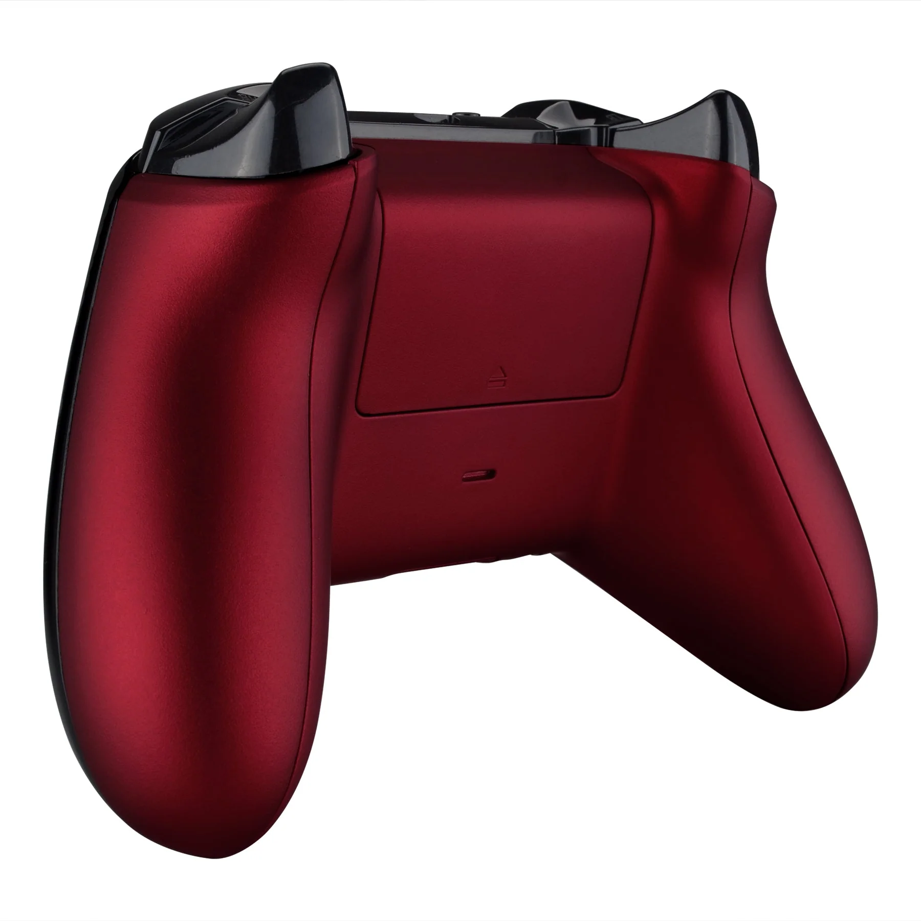 eXtremeRate Replacement Bottom Shell Side Rails with Battery Cover for Xbox One X & S Controller (Model 1708) - Scarlet Red - Image 5