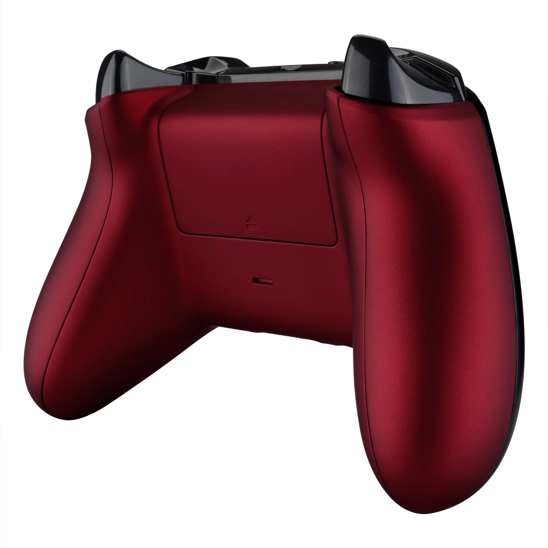 eXtremeRate Replacement Bottom Shell Side Rails with Battery Cover for Xbox One X & S Controller (Model 1708) - Scarlet Red - Image 6