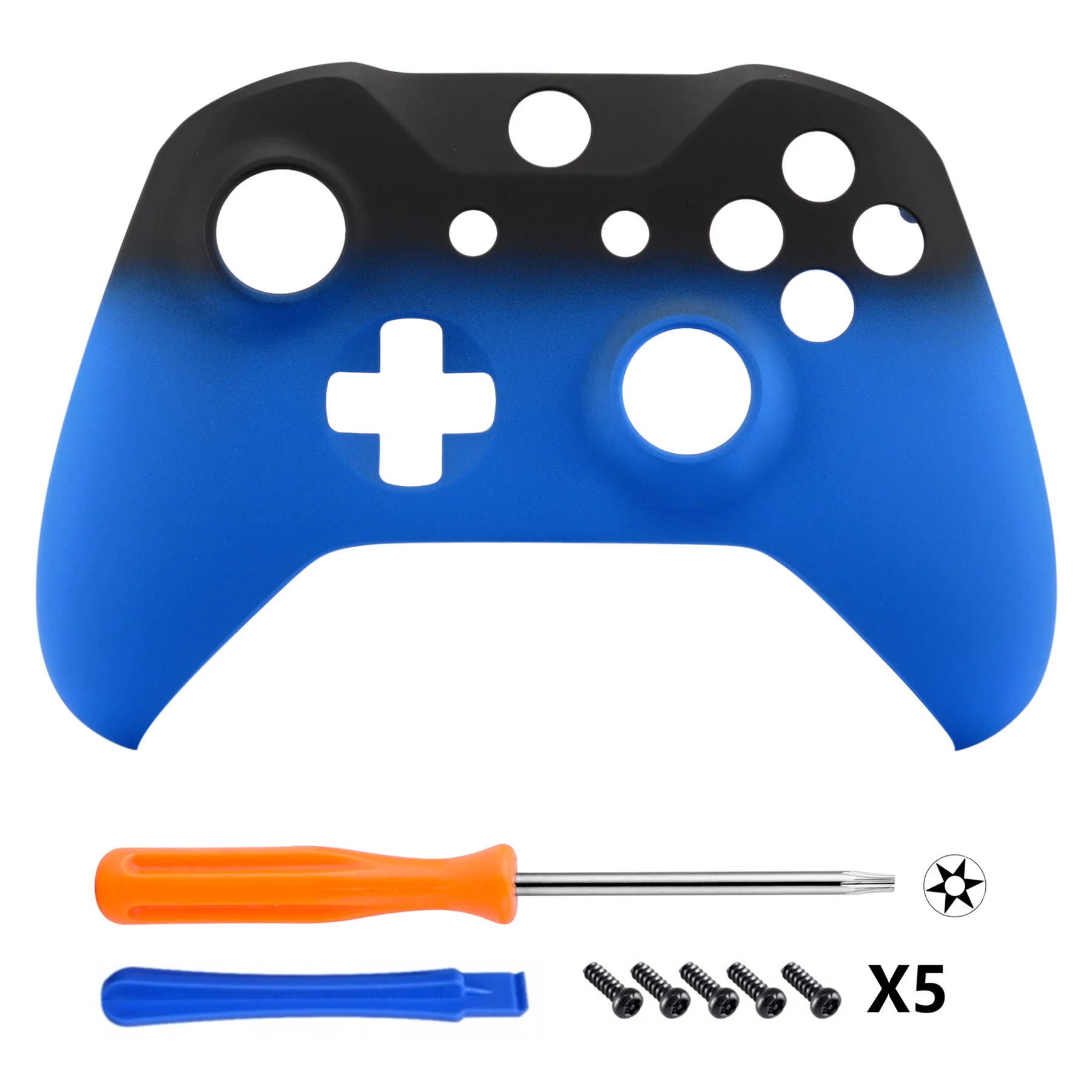 eXtremeRate Replacement Front Housing Shell for Xbox One X & S Controller (Model 1708) - Shadow Blue