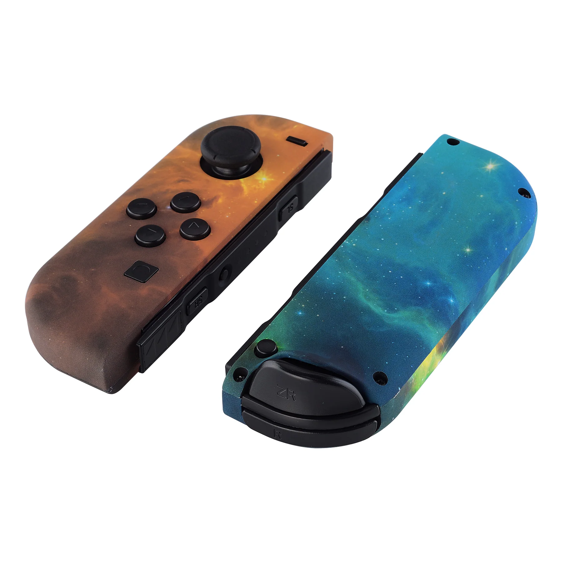 eXtremeRate Replacement Full Set Shell Case with Buttons for Joycon of NS Switch - Gold Star Universe - Image 9