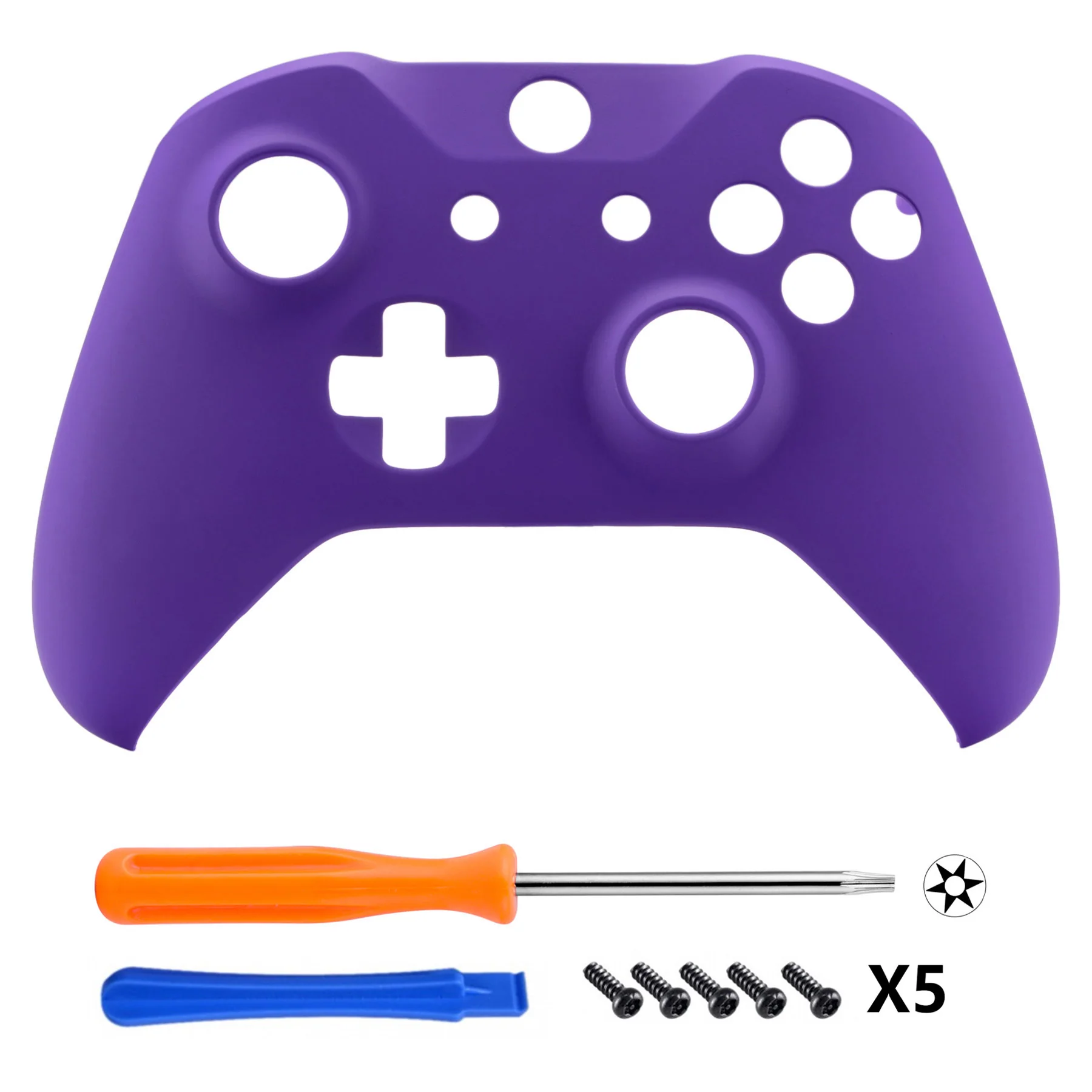 eXtremeRate Replacement Front Housing Shell for Xbox One X & S Controller (Model 1708) - Purple