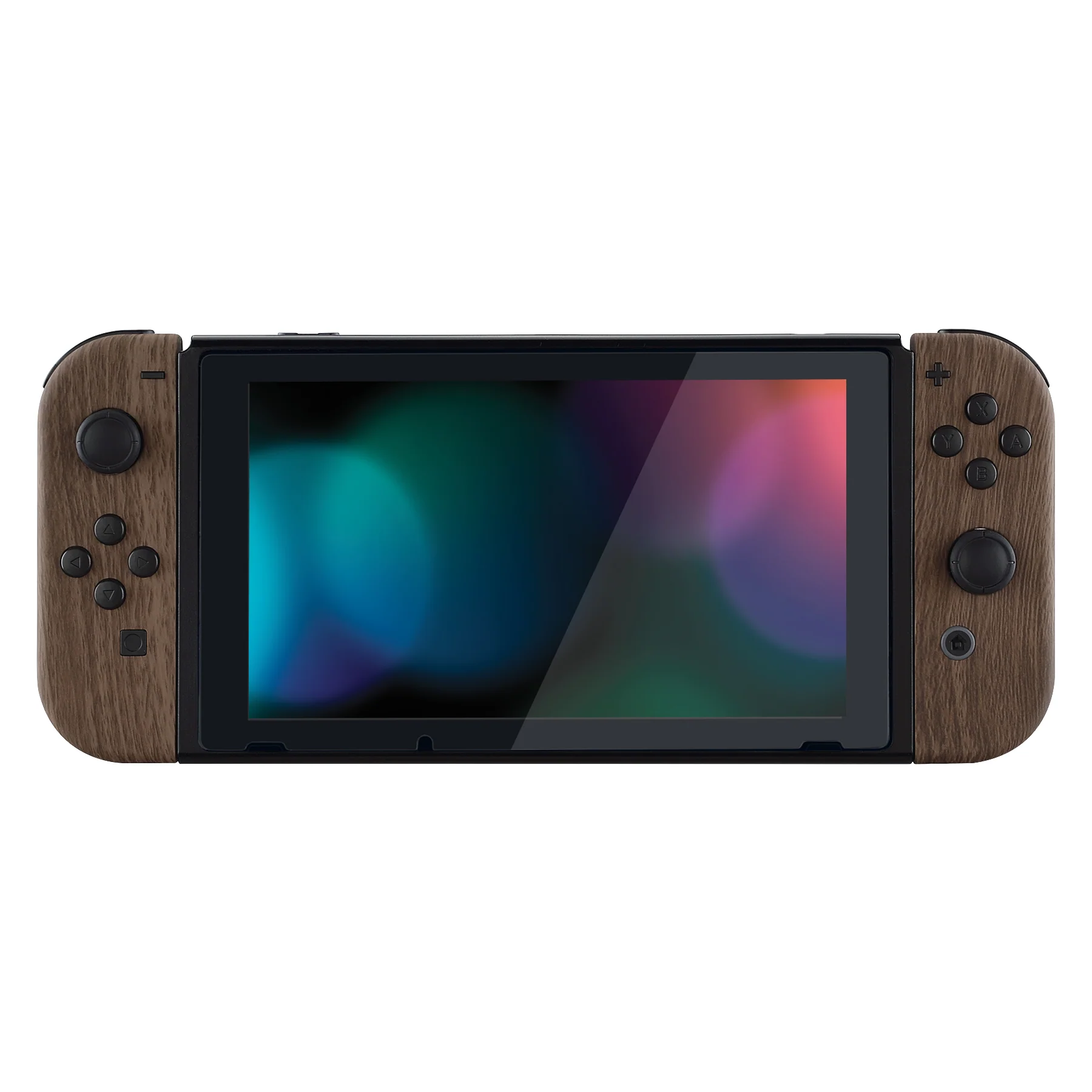 eXtremeRate Replacement Full Set Shell Case with Buttons for Joycon of NS Switch - Wood Grain - Image 4