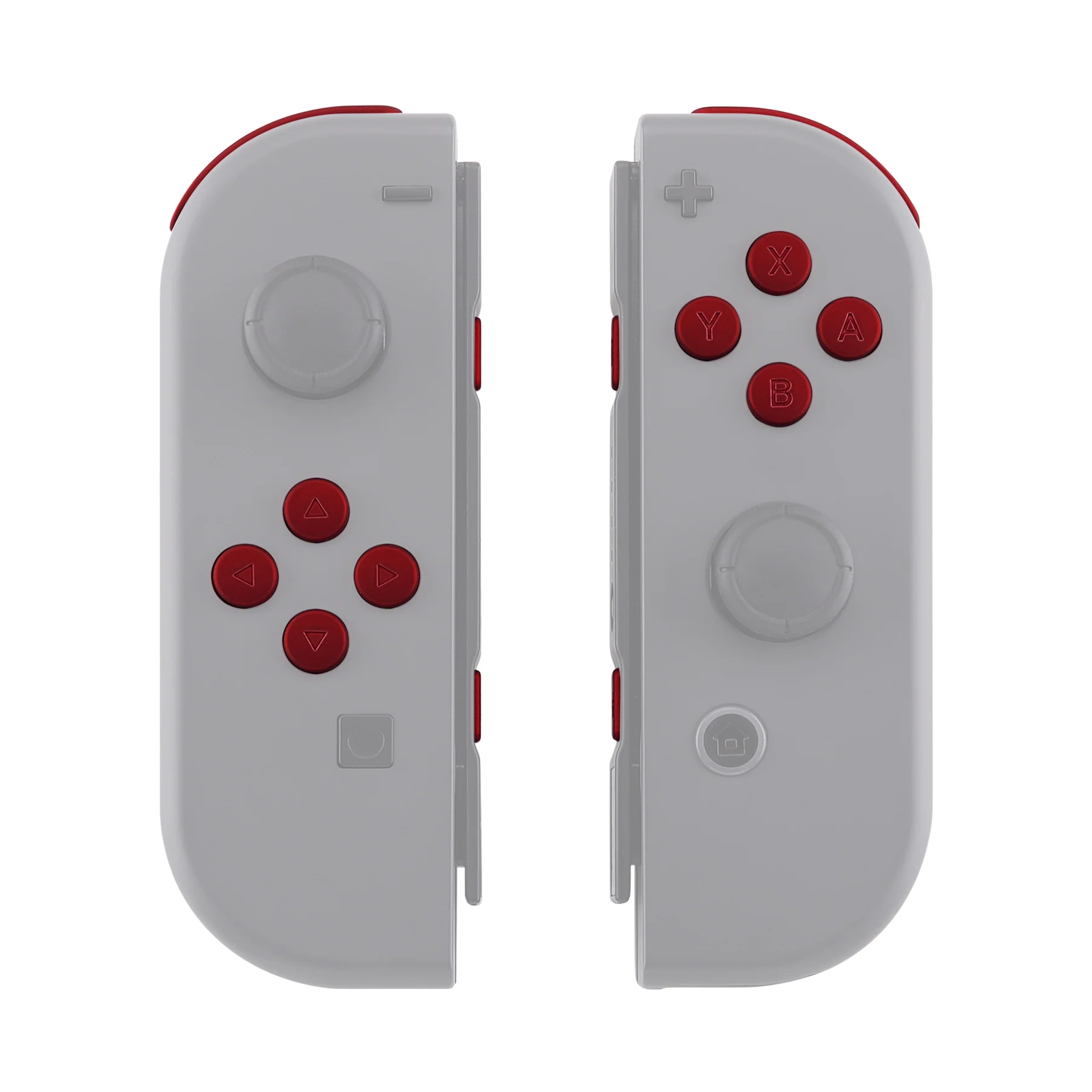 eXtremeRate Replacement Full Set Buttons for Joycon of NS Switch - Scarlet Red