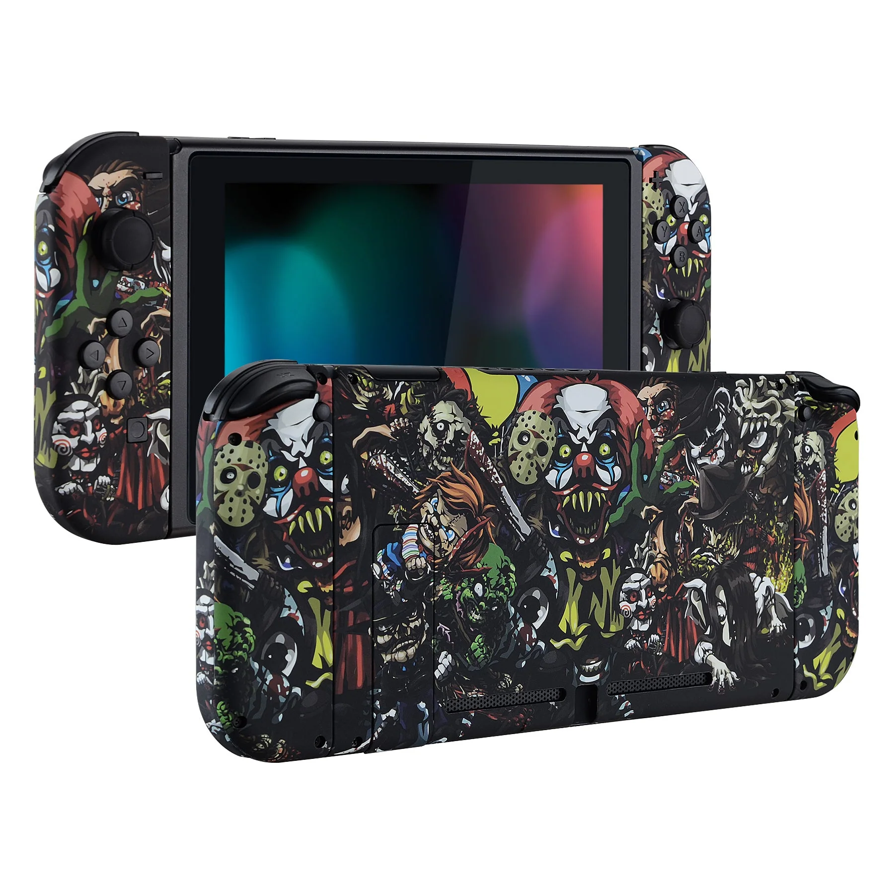 eXtremeRate Replacement Full Set Shells with Buttons for Nintendo Switch - Scary Party