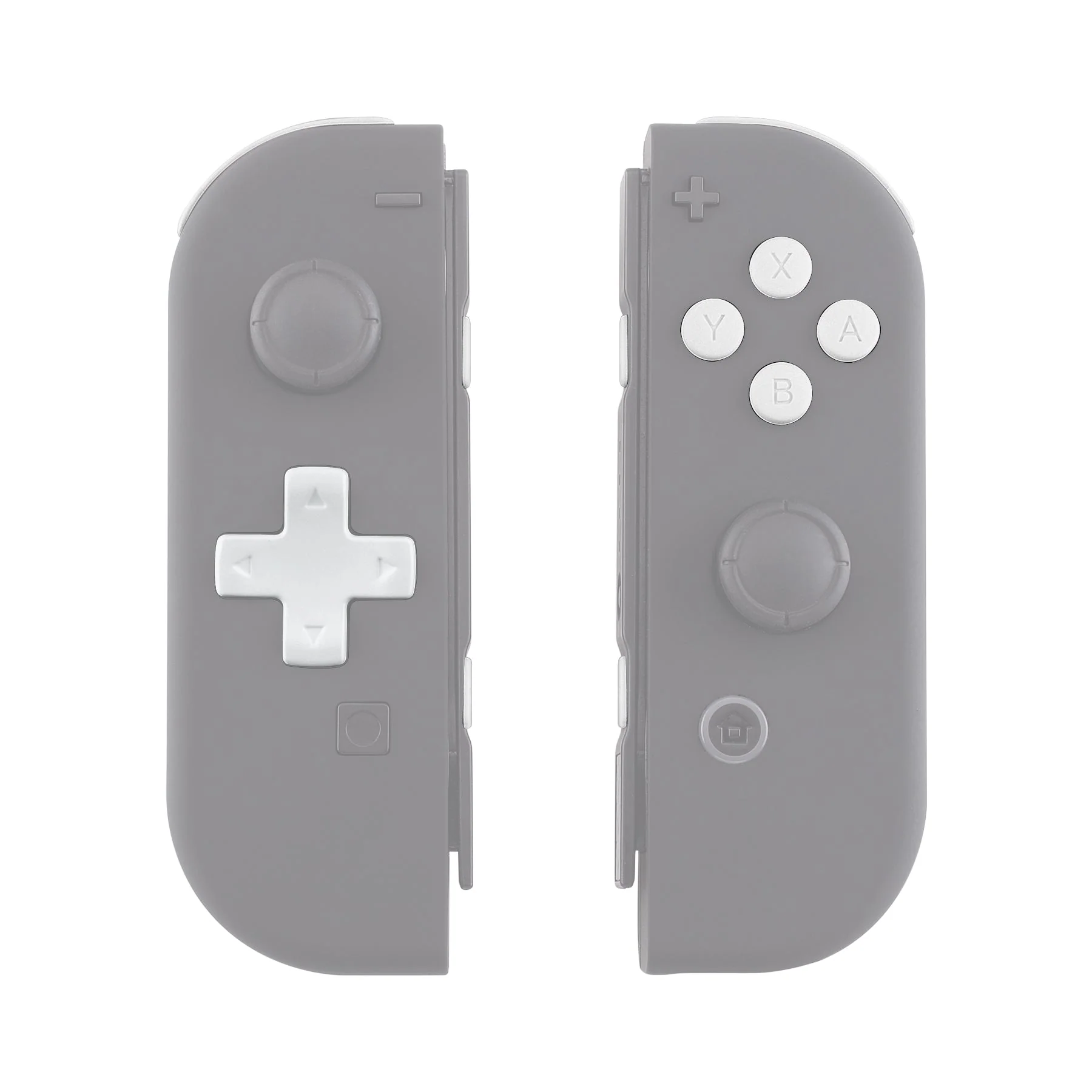eXtremeRate Dpad Version Replacement Full Set Buttons for Joycon of Switch (D-pad ONLY Fits for eXtremeRate D-pad Shell for Joycon) - White