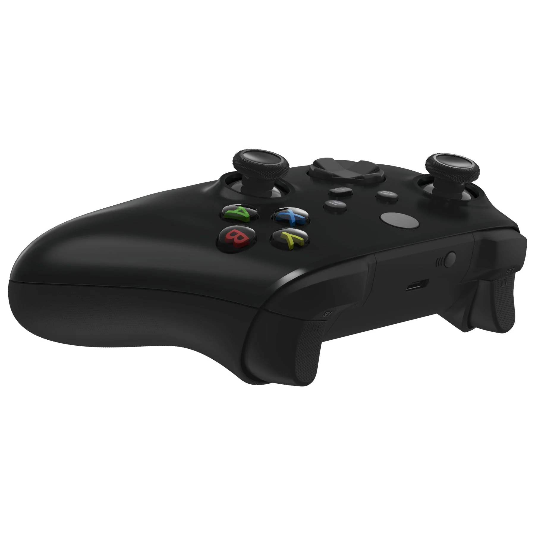 eXtremeRate Replacement Front Housing Shell for Xbox Series X & S Controller - Solid Black - Image 6