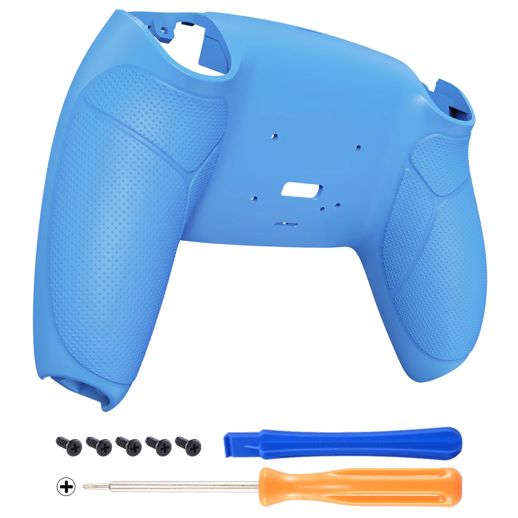 eXtremeRate Performance Grip Redesigned Back Shell for eXtremeRate RISE Remap Kit, Compatible with PS5 Controller - Rubberized Starlight Blue