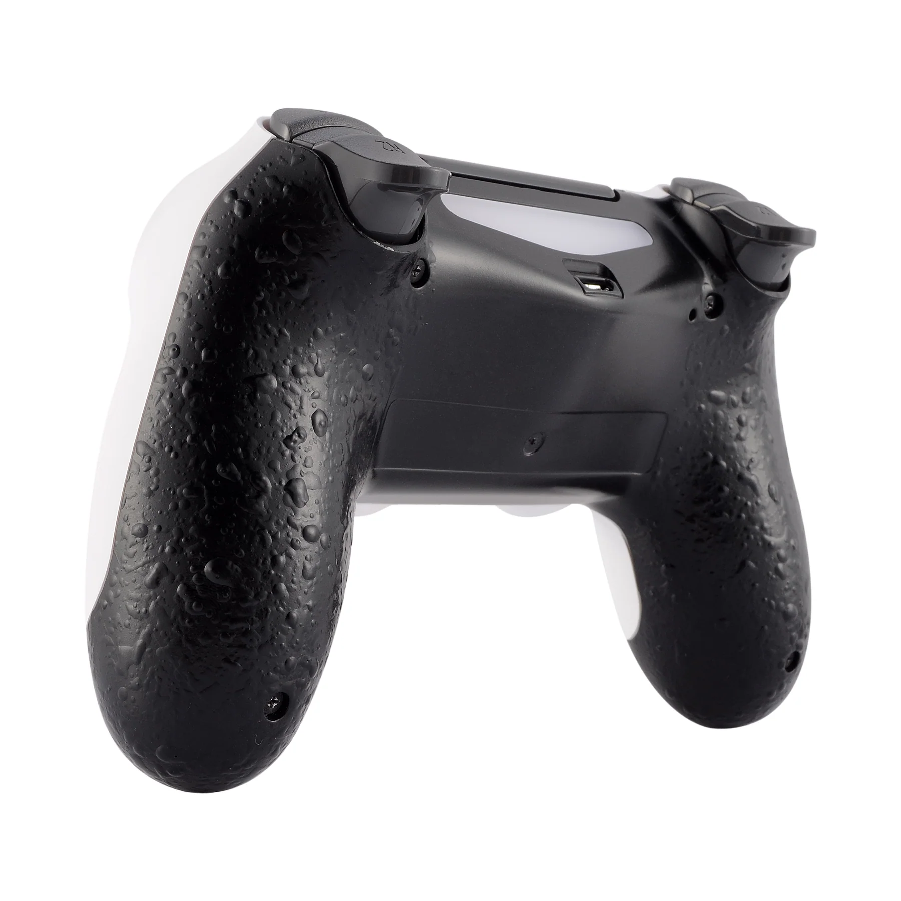 eXtremeRate Replacement Bottom Shell for PS4 Slim Pro Controller Controller (CUH-ZCT2 JDM-040/050/055) - Textured Black - Image 4