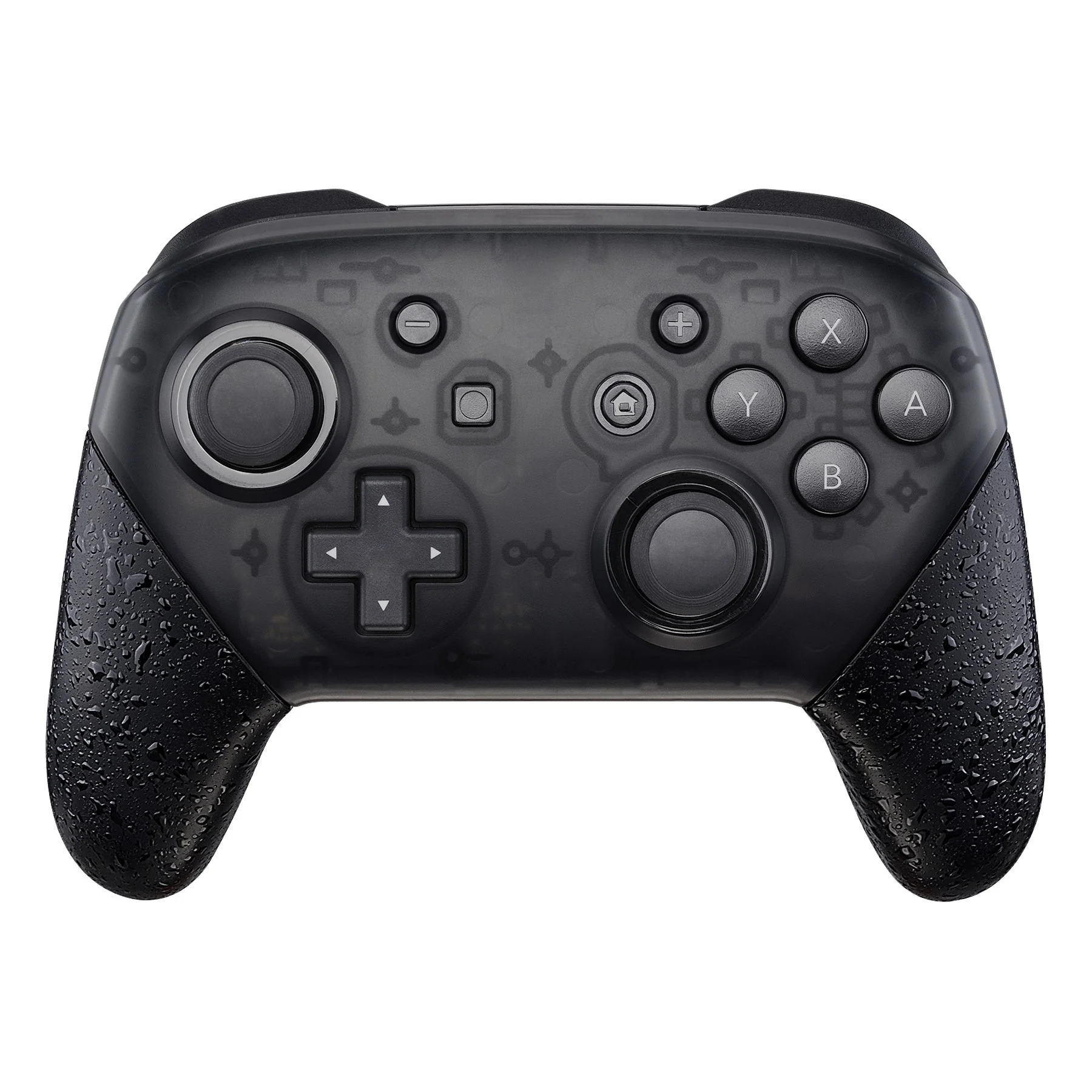 eXtremeRate Replacement Handle Grips for Nintendo Switch Pro Controller - Textured Black