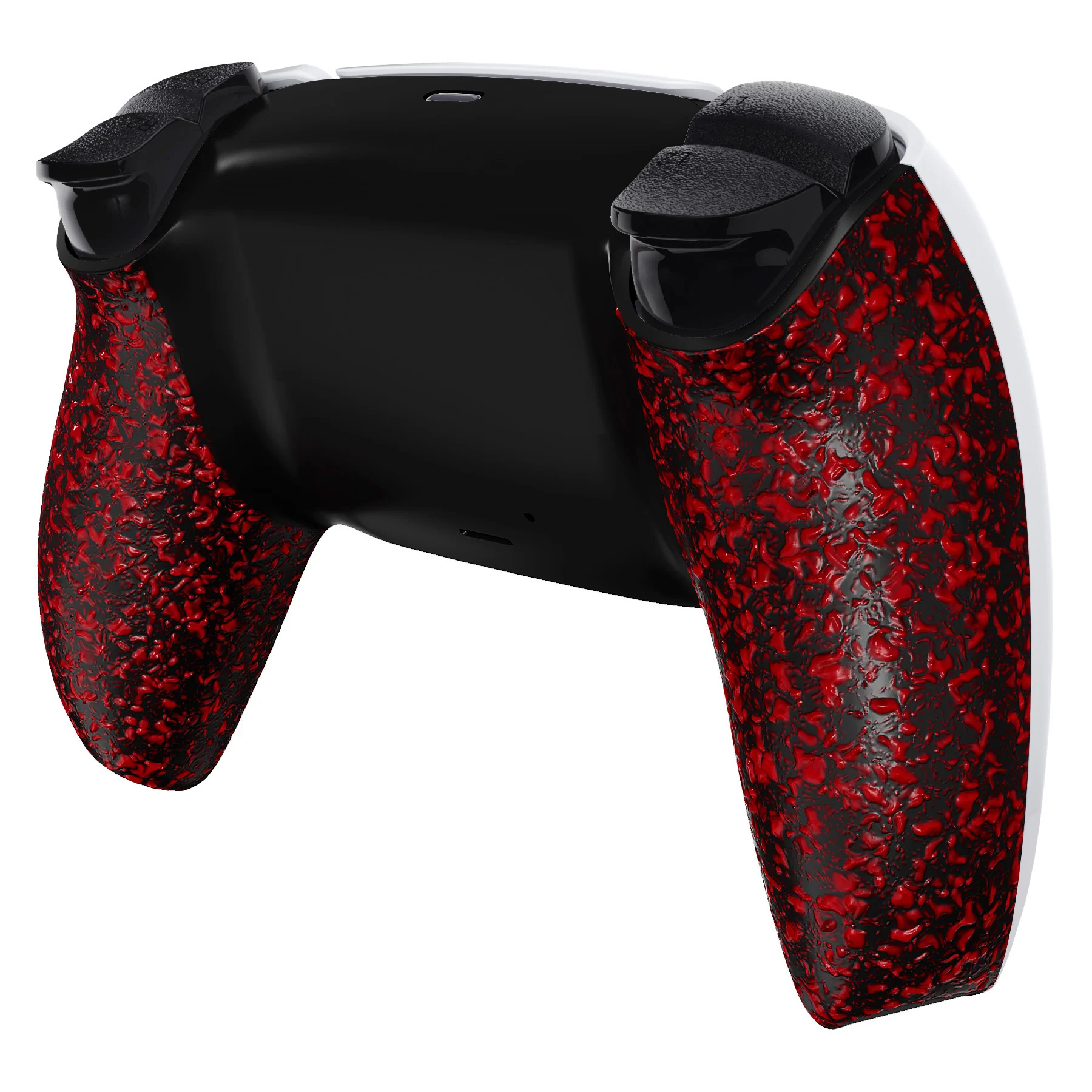 eXtremeRate Replacement Back Housing Bottom Shell Compatible with PS5 Controller BDM-010/020/030/040/050 - Textured Red - Image 5