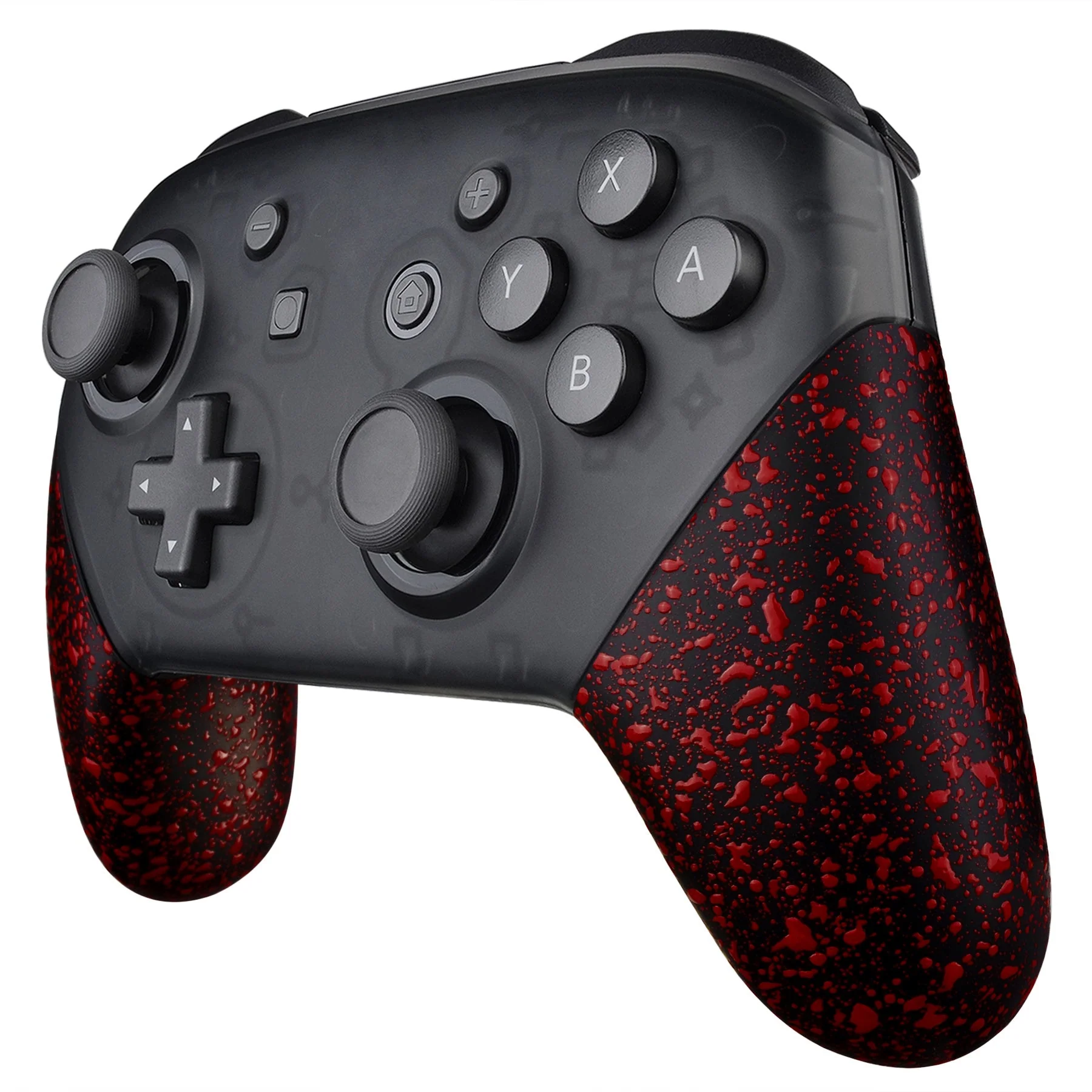 eXtremeRate Replacement Handle Grips for Nintendo Switch Pro Controller - Textured Red - Image 4