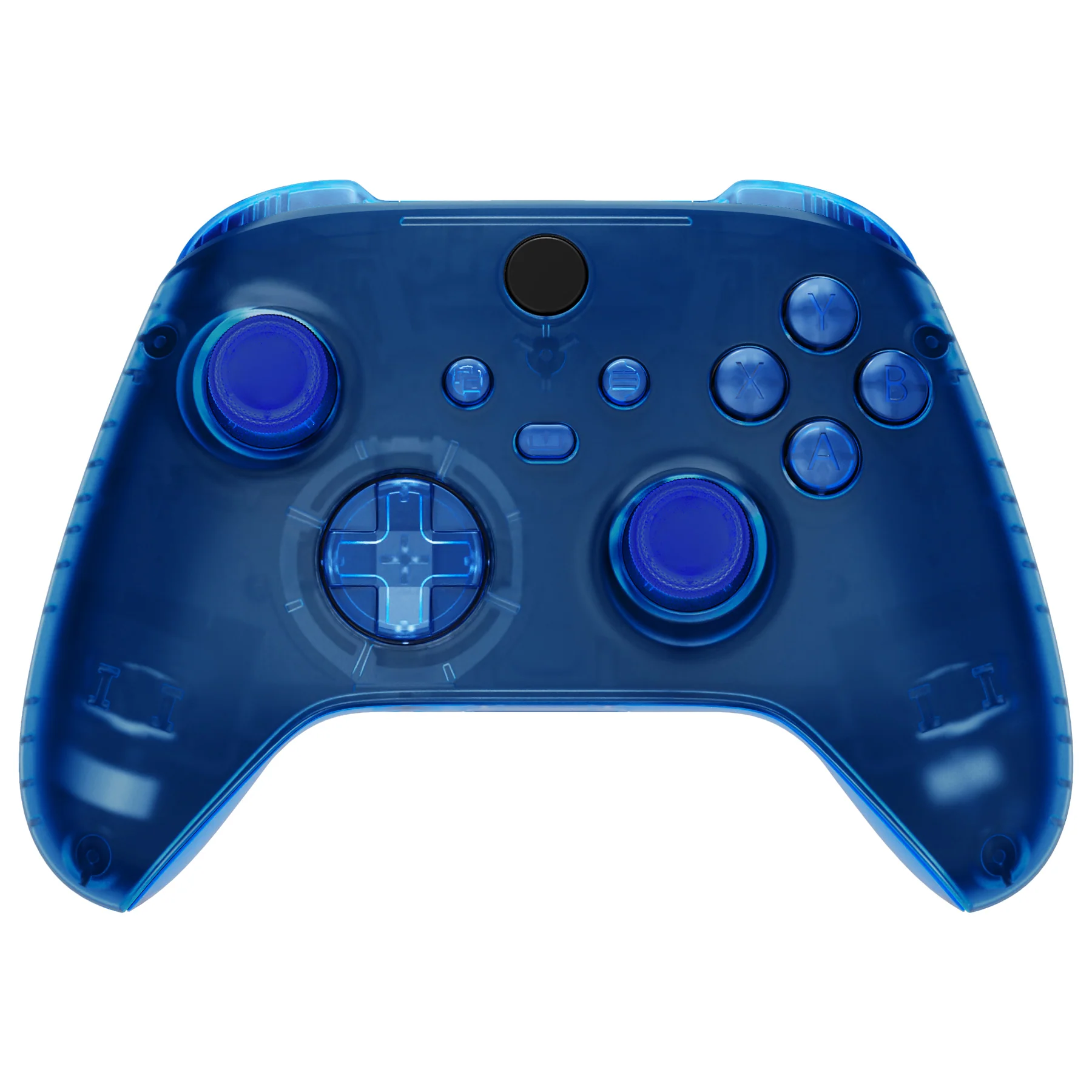 eXtremeRate Full Set Housing Shell Case with Buttons for Xbox Series X & S Controller - Transparent Blue - Image 4
