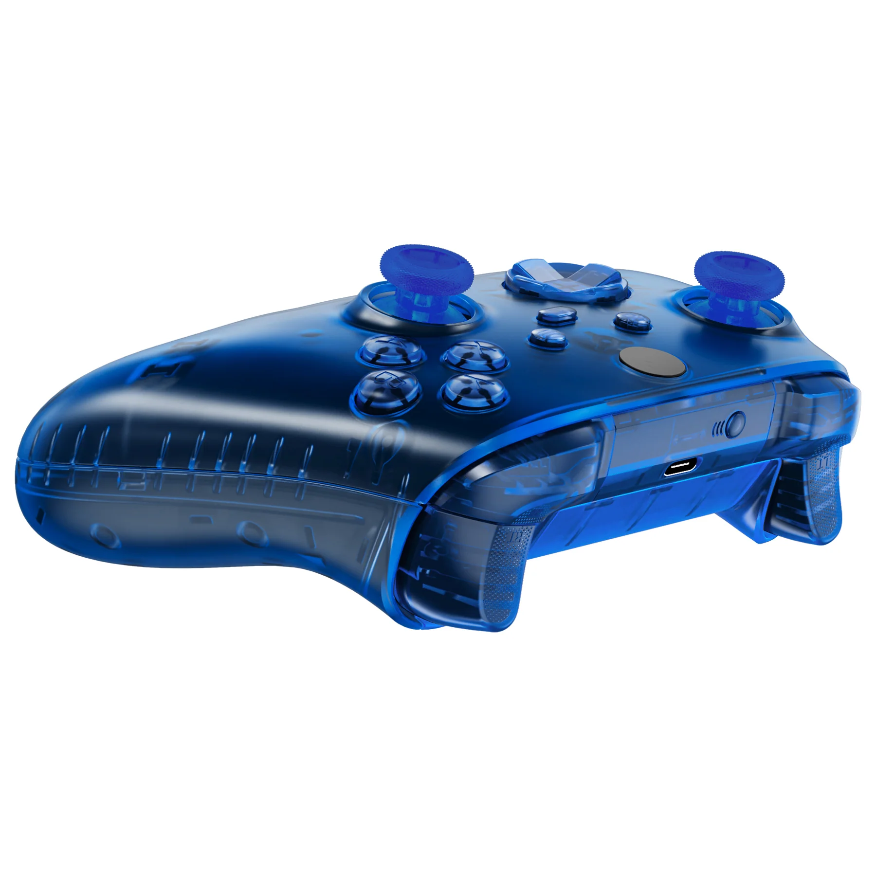 eXtremeRate Full Set Housing Shell Case with Buttons for Xbox Series X & S Controller - Transparent Blue - Image 9