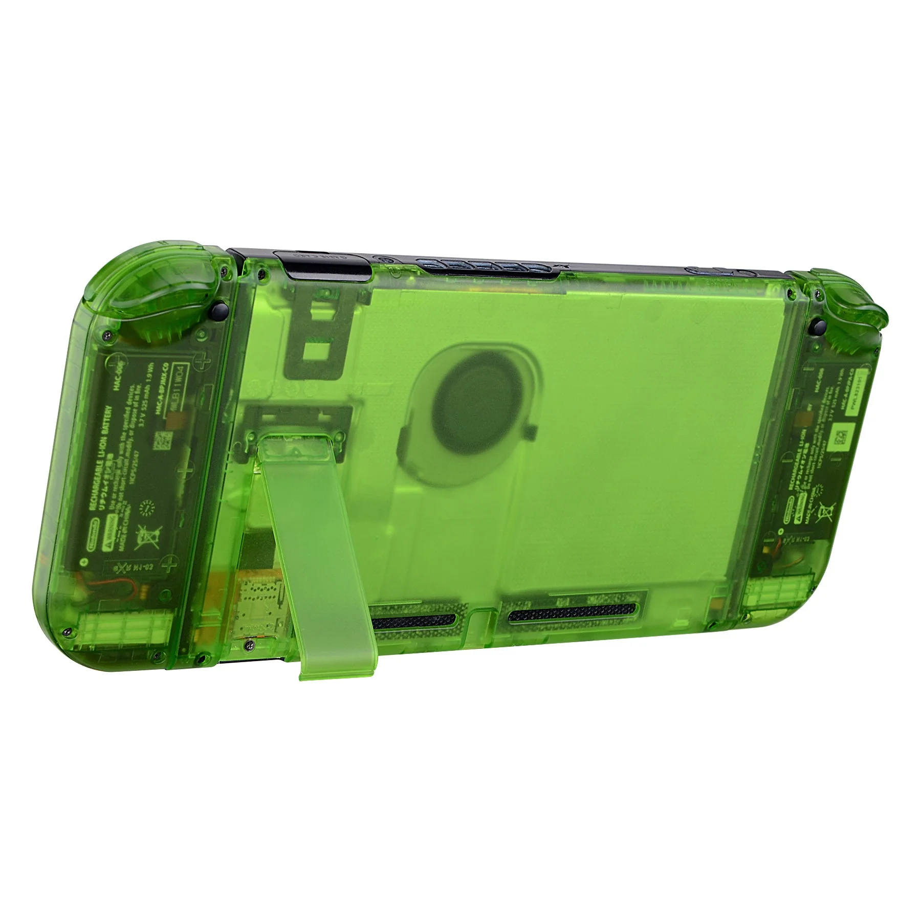 eXtremeRate Replacement Full Set Shells with Buttons for Nintendo Switch - Clear Green - Image 10