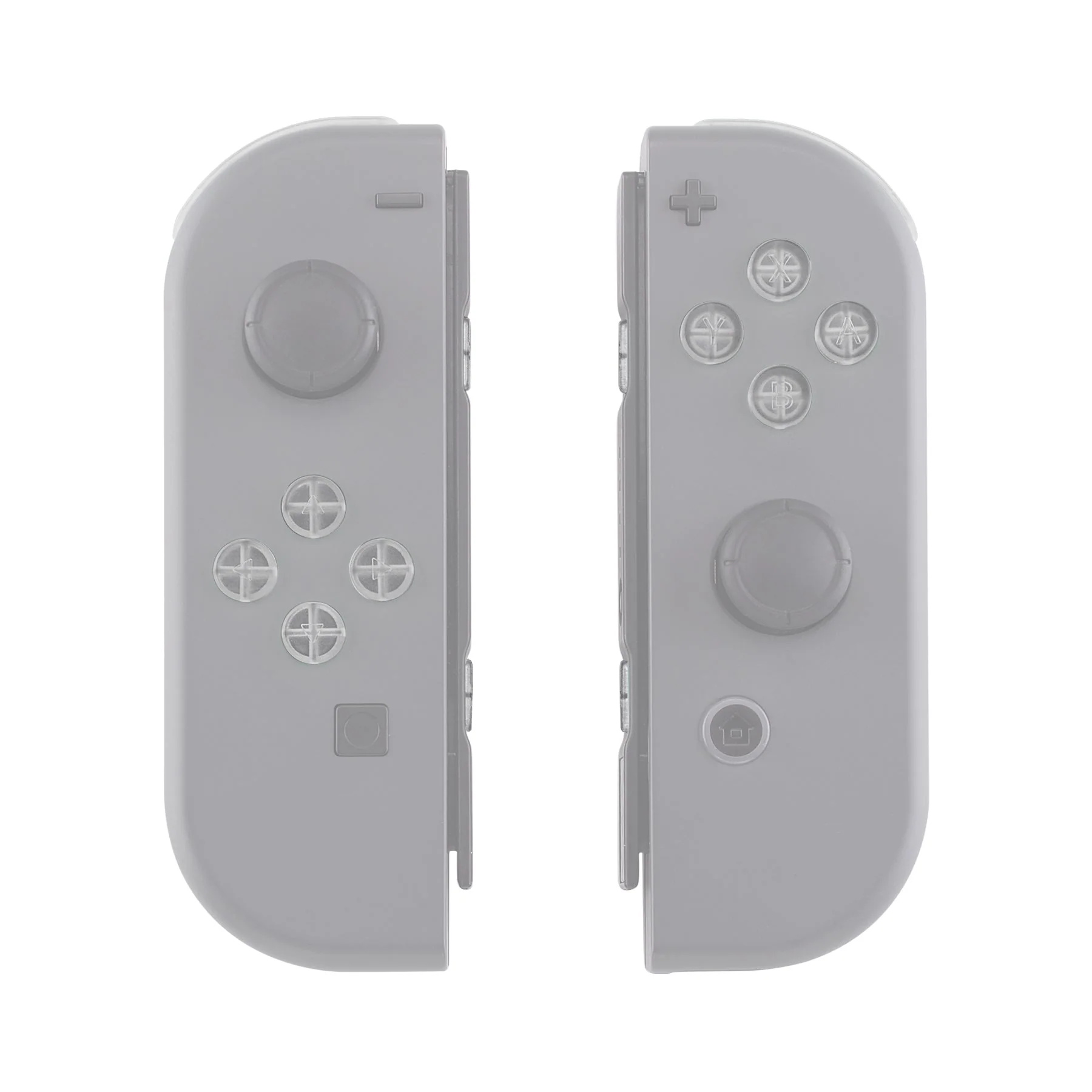 eXtremeRate Replacement Full Set Buttons for Joycon of NS Switch - Transparent Clear