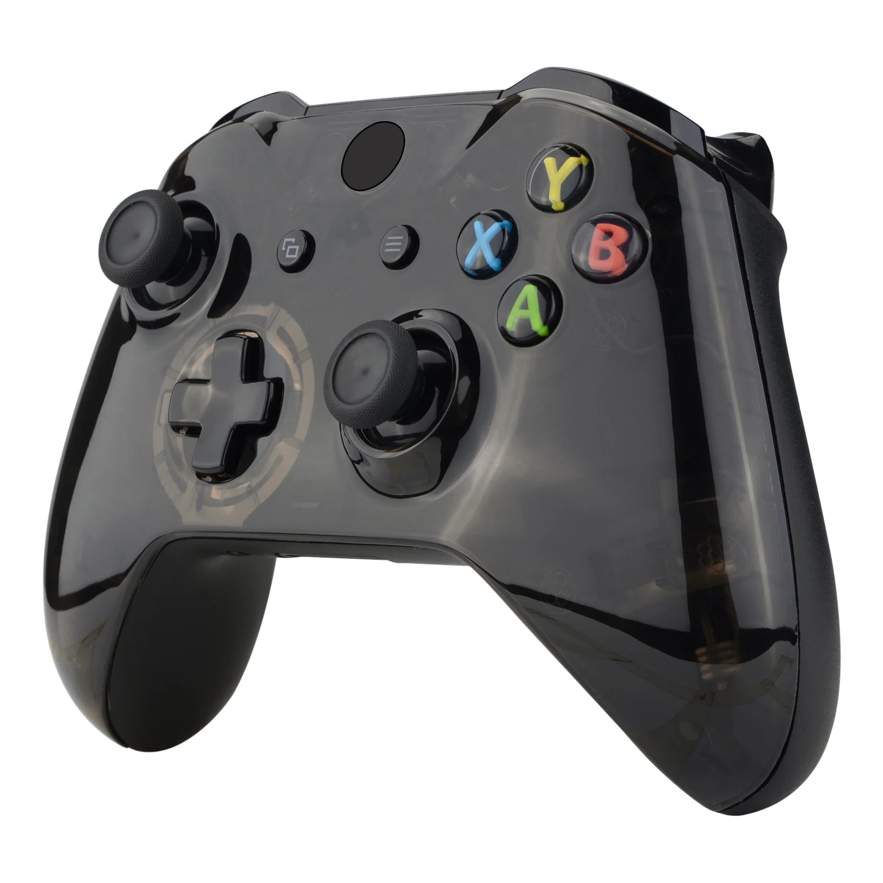 eXtremeRate Replacement Front Housing Shell for Xbox One X & S Controller (Model 1708) - Transparent Crystal Clear Black - Image 4