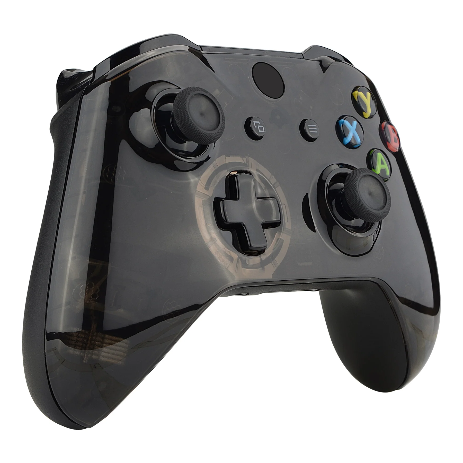 eXtremeRate Replacement Front Housing Shell for Xbox One X & S Controller (Model 1708) - Transparent Crystal Clear Black - Image 5