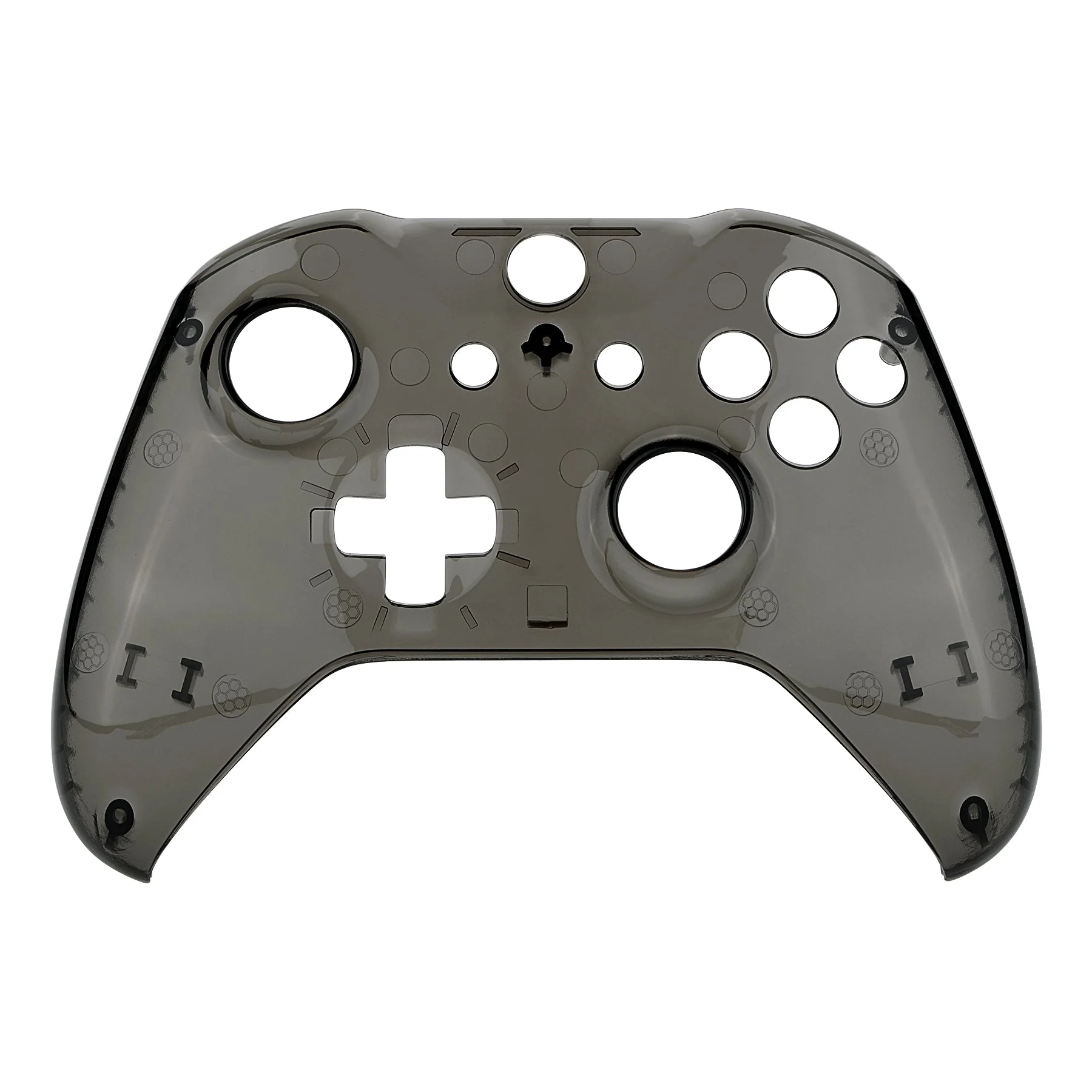 eXtremeRate Replacement Front Housing Shell for Xbox One X & S Controller (Model 1708) - Transparent Crystal Clear Black - Image 7