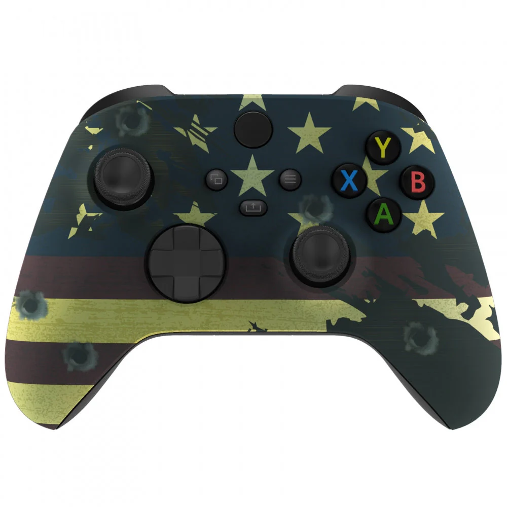 eXtremeRate Replacement Front Housing Shell for Xbox Series X & S Controller - US Flag The Stars & Stripes