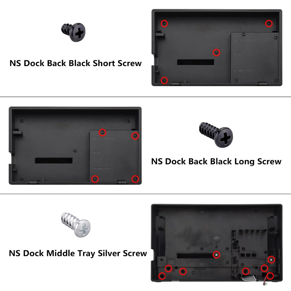 eXtremeRate Custom Replacement Faceplate for Nintendo Switch Charging Dock - White - Image 9