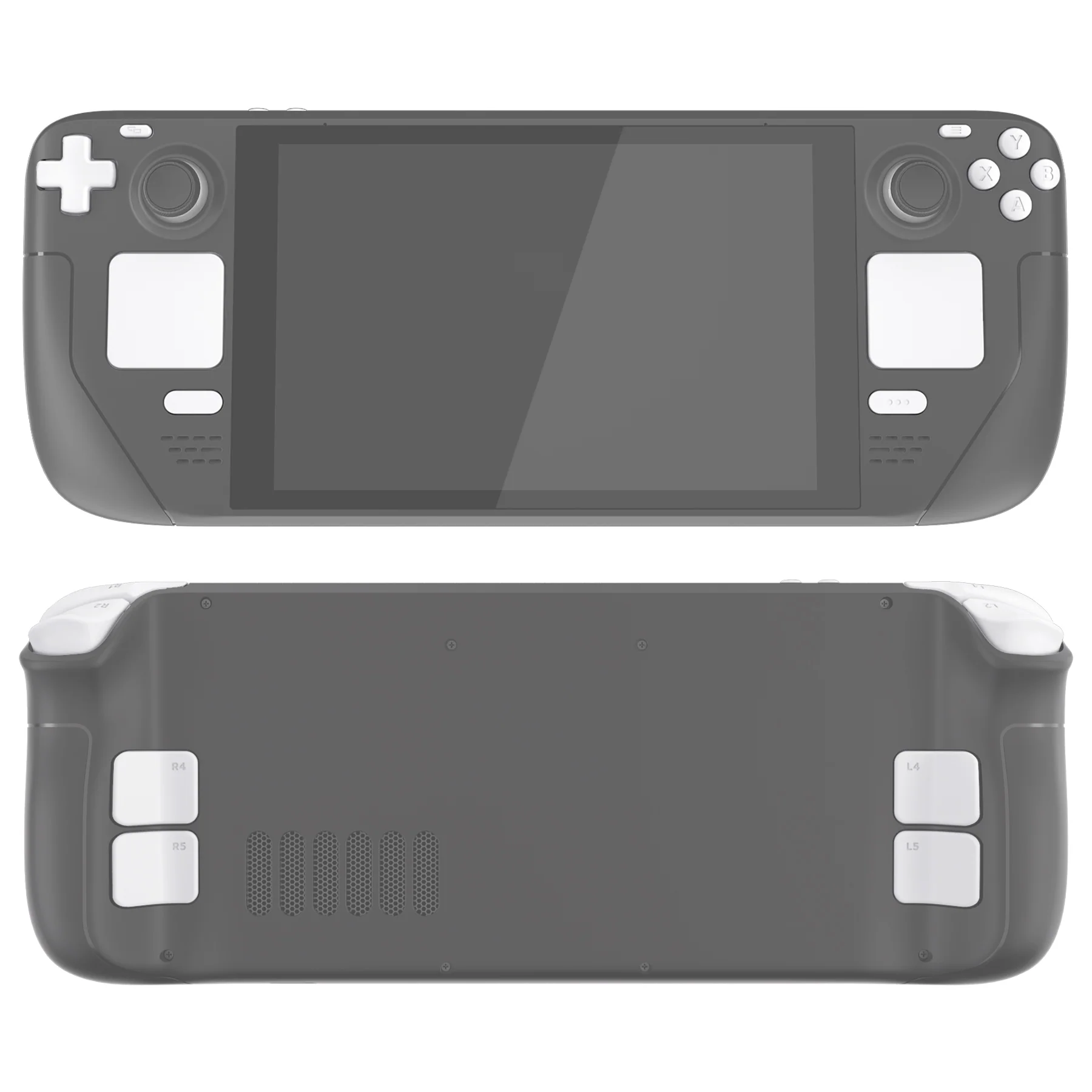 eXtremeRate Replacement Full Set Buttons for Steam Deck LCD - White