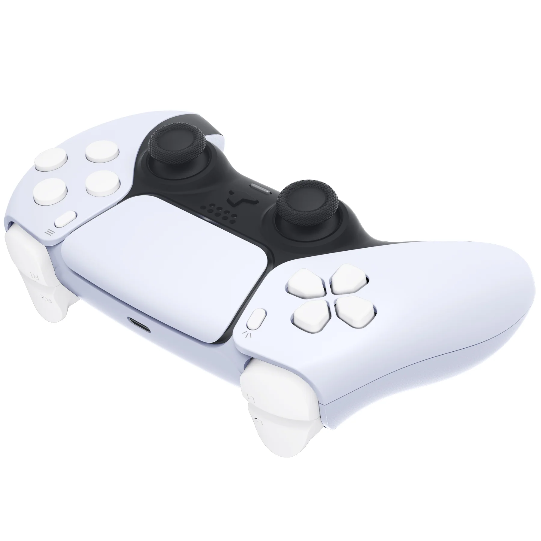 eXtremeRate Replacement Full Set Buttons Compatible with PS5 Controller BDM-030/040/050/060 - White - Image 7