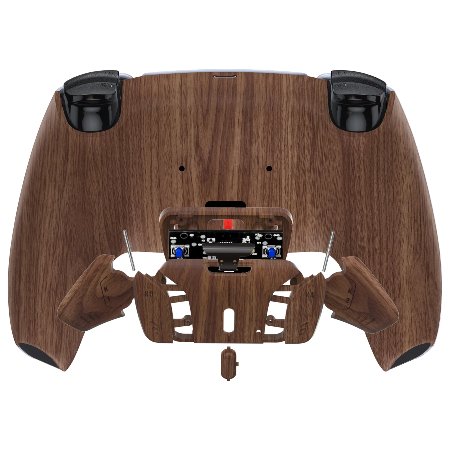 eXtremeRate Remappable RISE4 Remap Kit for PS5 Controller BDM-010/020 - Wood Grain - Image 6