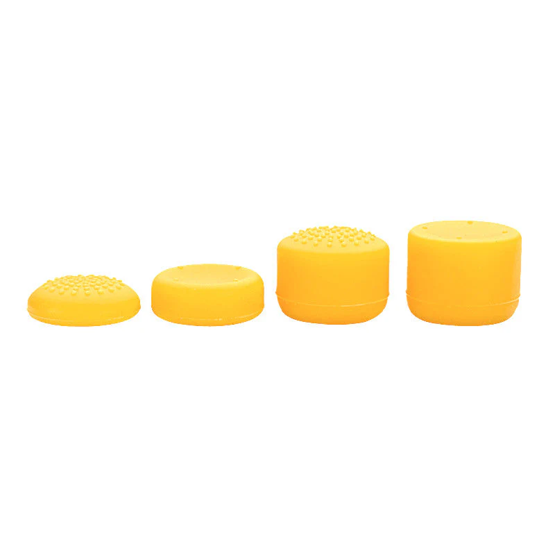 eXtremeRate 8 Yellow Silicone Rubber Precision Platporm Raised Analog Sticks Thumb Grips for ps4 Slim ps4 Pro Thumbsticks -ZXBJ1240 - Image 5