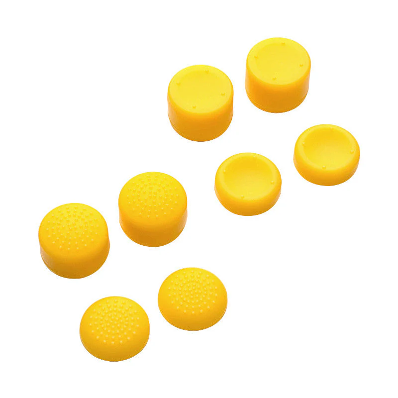 eXtremeRate 8 Yellow Silicone Rubber Precision Platporm Raised Analog Sticks Thumb Grips for ps4 Slim ps4 Pro Thumbsticks -ZXBJ1240 - Image 9